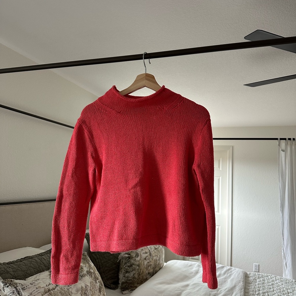 J. Crew pink turtle neck sweater